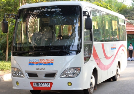 Sài Gòn Suối Nhum Resort miễn phí xe đưa đón khách