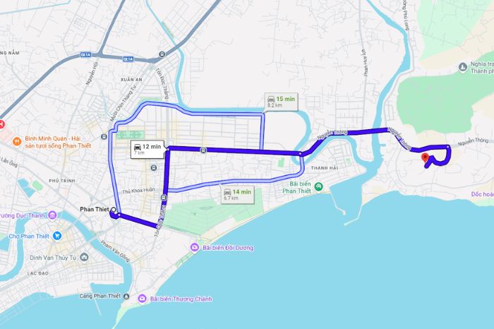 Đường đi Tháp Chăm Po Sah Inư