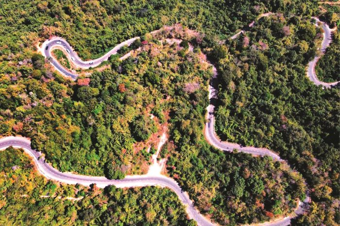 Đường đi Thác trượt Tà Pứa